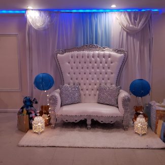 Our sweet 16 princess throne